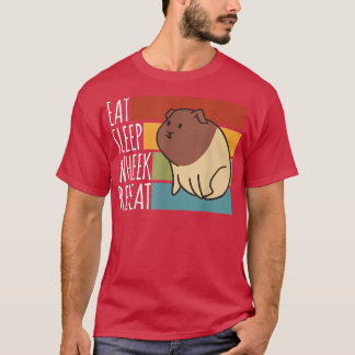 Ät viloläge Upprepa Hårig Potato Guinea Gris T Shirt