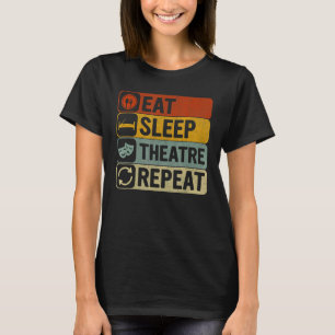 Ät viloläge Upprepa Retro 60s 70s teater 1 T Shirt