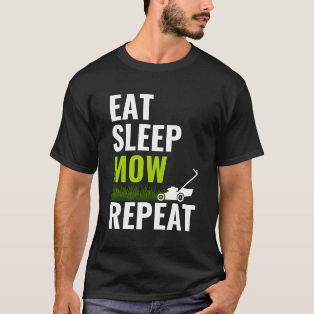 Ät vilomow Upprepa skirt Landscaper Grass Cuttin T Shirt (Framsida)