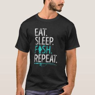 Ät viltfångande fisk Upprepa Manar Kvinnor i fiske T Shirt
