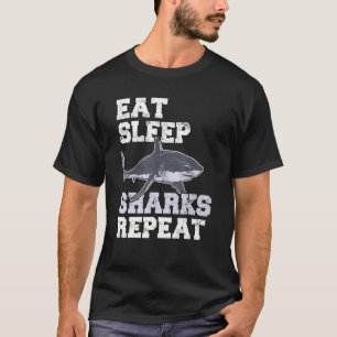 Ät vilthaj Upprepa hajhaj Oceanen T Shirt