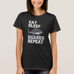 Ät vilthaj Upprepa hajhaj Oceanen T Shirt