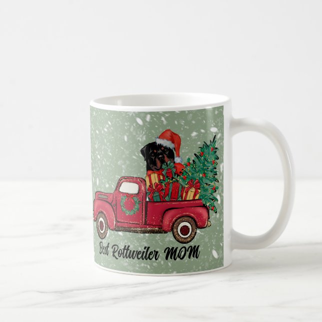 Ät Woofmas! Bästa Rottweiler Mamma Personlig Kaffemugg (Höger)