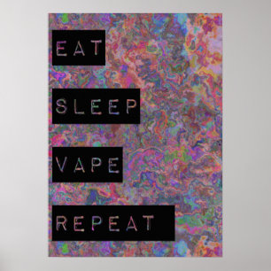 Äta affischer för sömnVape repetition