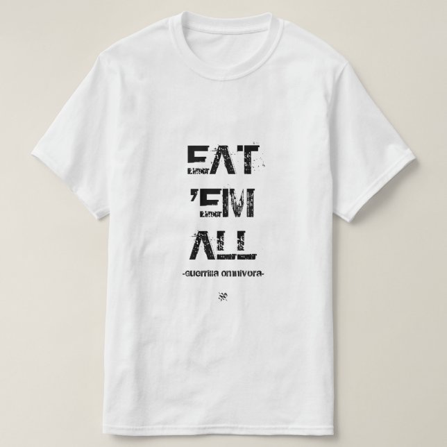 äta alla dem tee shirt (Design framsida)