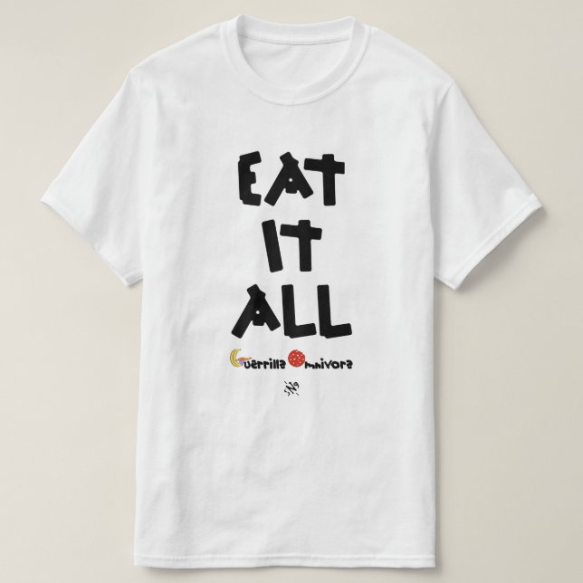 äta allt det tee shirt (Design framsida)