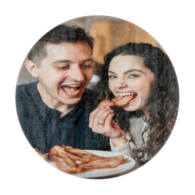 Äta Bacon Foto Anpassa Personalisera (Framsidan)