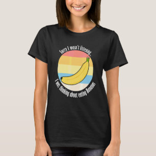 Äta Bananer Ironisk Uttalande Läcker Frukt T Shirt