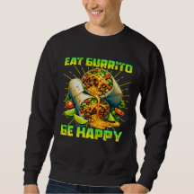 äta burrito i lycklig