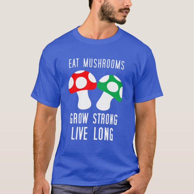 Äta champinjoner tee shirt (Framsida)
