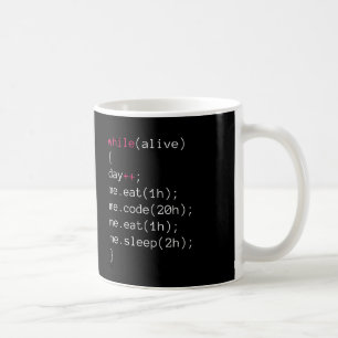 äta CODE äter sömn Kaffemugg
