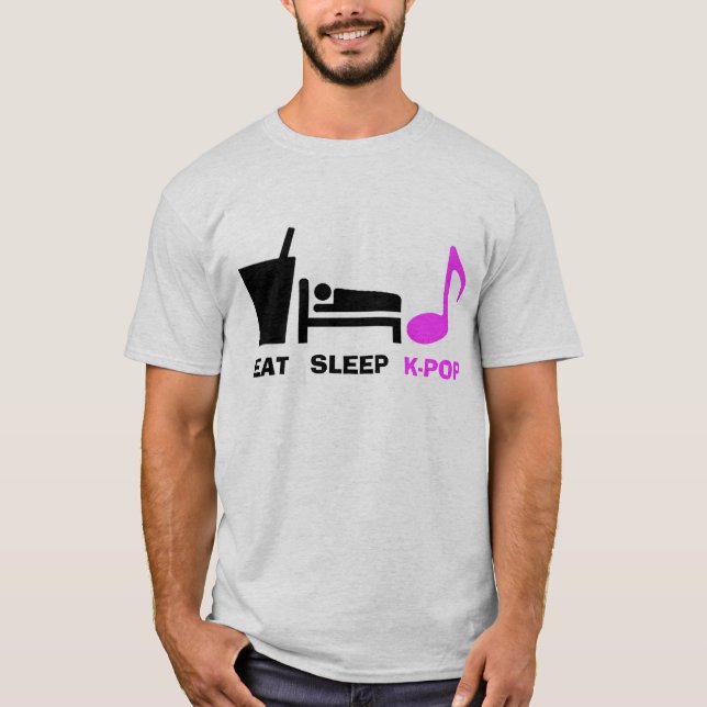 Äta den sömnKpop T skjortan (tända), Shirt (Framsida)
