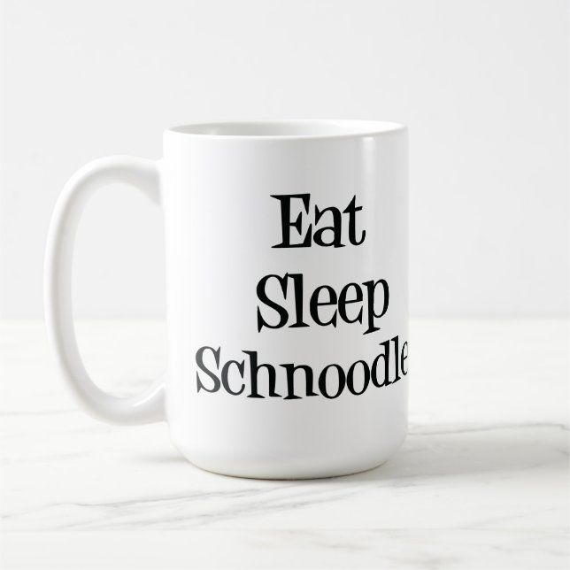 Äta den sömnSchnoodle muggen Kaffemugg (Vänster)