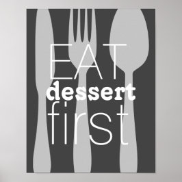 äta dessert första ord art, söt citat poster