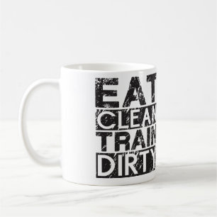 Äta det rena tåg smutsar ner kaffemugg