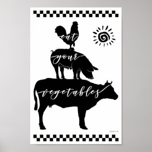 ÄTA DIN GRÖNSAKER! POSTER