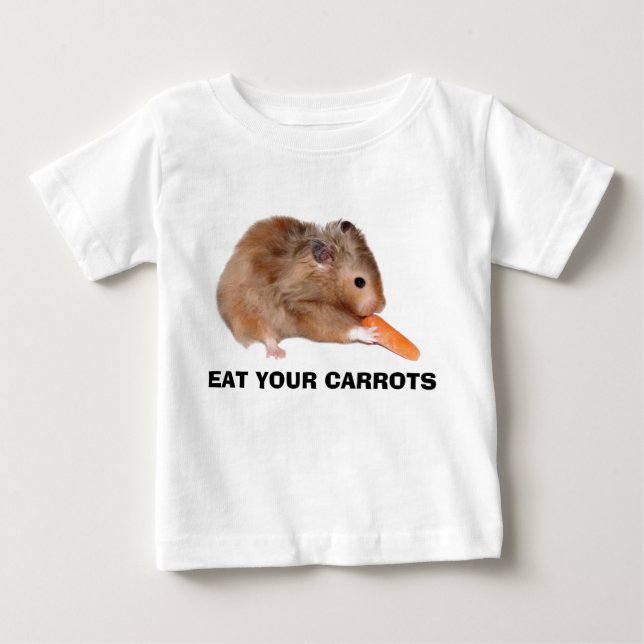 Äta din morotskjorta tee (Framsida)