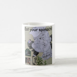 Äta din spenatPopeye (kaffe) mugg