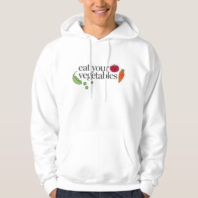 Äta dina grönsaker hoodie (Framsida)
