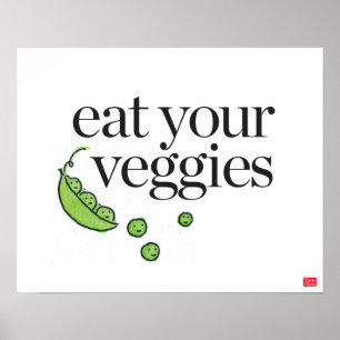Äta dina Veggies Poster