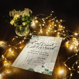 ÄTA Drink & BE Married Bröllopsbuketter Wood Ljus Inbjudningar