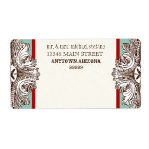 Äta drink n får gift matcha adressetiketter fraktsedel