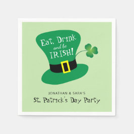 Äta, drinken och var det irländska Sts Patrick Pappersservett