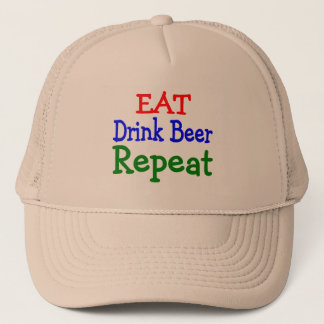 Äta drinkölrepetition truckerkeps