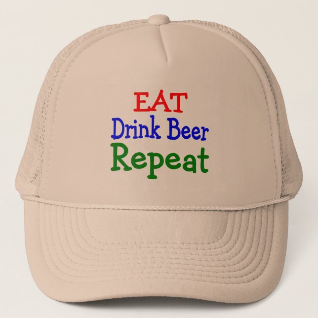 Äta drinkölrepetition truckerkeps (Framsida)
