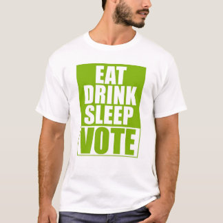 Äta drinksömn röstar tee