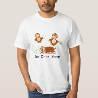 Äta drinksömn tee shirt