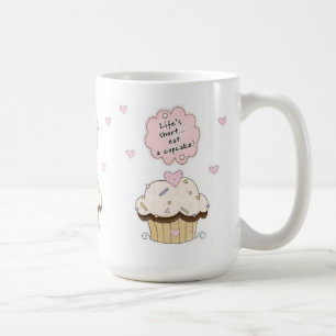Äta en muffin kaffemugg