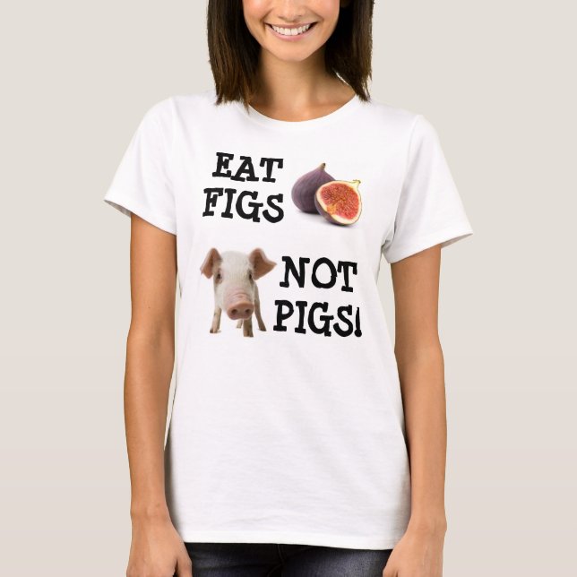ÄTA FIGS INTE GRISAR! SLEEVELESS DRESS T SHIRT (Framsida)