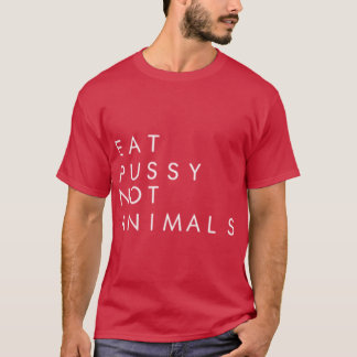 äta fitta inte djur vintage vän t shirt
