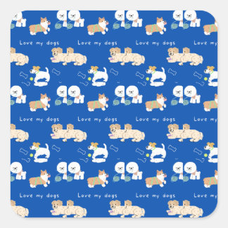 äta fyrkantigt klistermärke