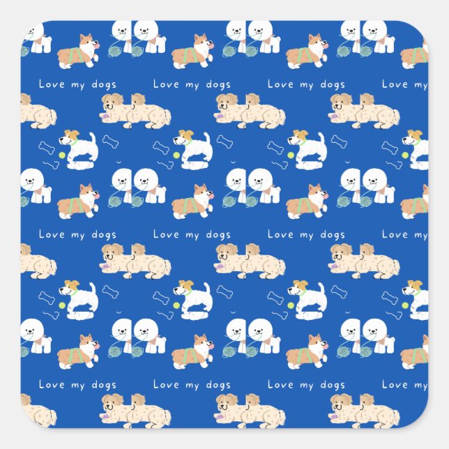 äta fyrkantigt klistermärke (Framsida)