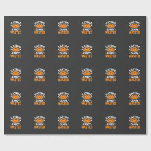 Äta Godis Slösar Halloween Design_1 Presentpapper