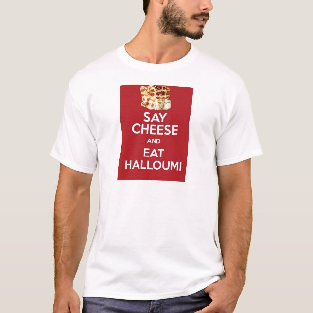 ÄTA HALLOUMI-GREKOST T-SHIRT (Framsida)