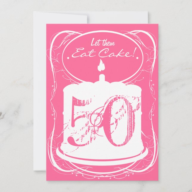 Äta inbjudan för födelsedagen för (Framsida)