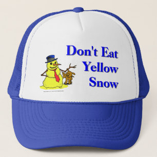 Äta inte gul snö keps