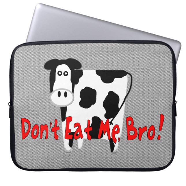 Äta inte mig, Bro! Laptop Fodral (Framsidan)