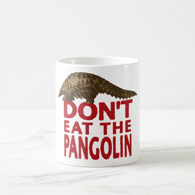 Äta inte pangolinen kaffemugg (Center)