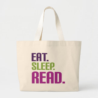 äta läst sömn jumbo tygkasse