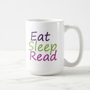 Äta läst sömn kaffemugg