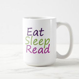 Äta läst sömn kaffemugg
