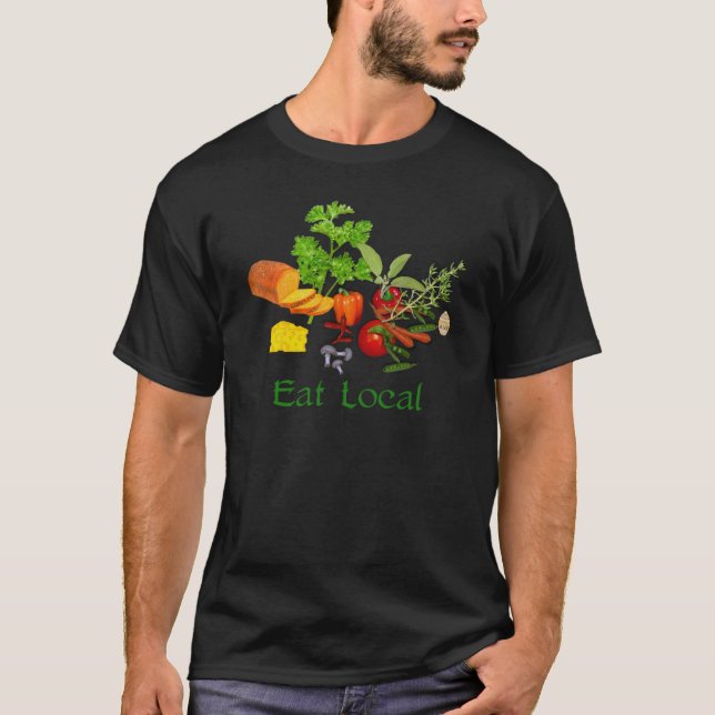 Äta lokalen t-shirt (Framsida)