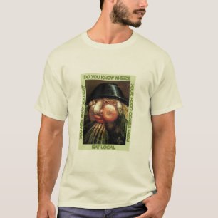Äta lokalutslagsplatsen t-shirt