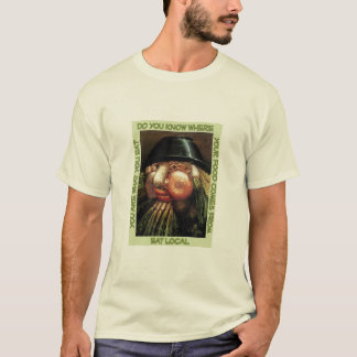 Äta lokalutslagsplatsen t-shirt