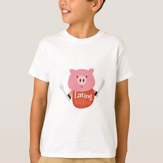 Äta maskinen t-shirt (Framsida)
