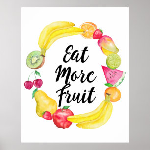 Äta mer frukt poster